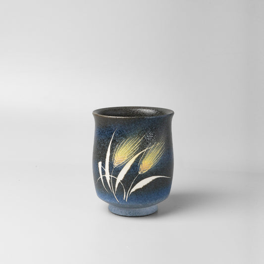 Yakishime Japanese Yunomi Teacup - Wheat (Small)