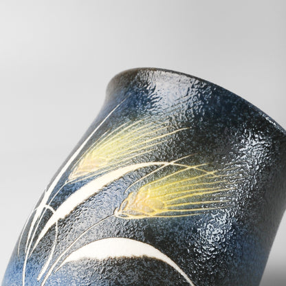 Yakishime Japanese Yunomi Teacup - Wheat (Small)